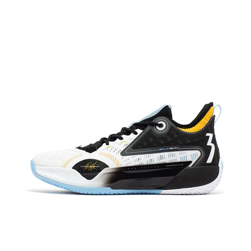 361° Zen 5 Basketball Shoes Men Low Top White-0