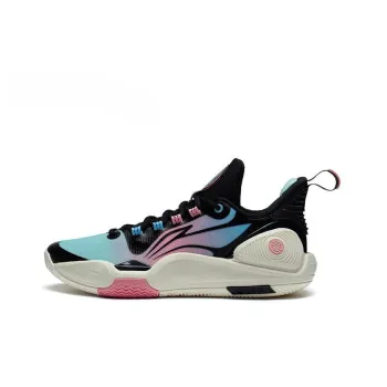 LiNing Speed 9 Cushioning Anti Slip And Wear Resistant Low Top Basketball Shoes Blue Black