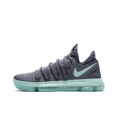 Nike KD 10 Basketball Shoes Men Low-Top Mint Green/Grey