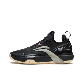 LiNing Speed 9 Premium Cushioning Anti Slip And Wear Resistant Coverage Support Low Top Basketball Shoes Black
