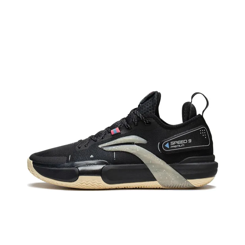 LiNing Speed 9 Premium Cushioning Anti-Slip And Wear-Resistant Coverage Support Low-Top Basketball Shoes Black-0