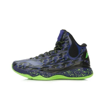 LINING Phantom Basketball Shoes Unisex High Top Black Blue