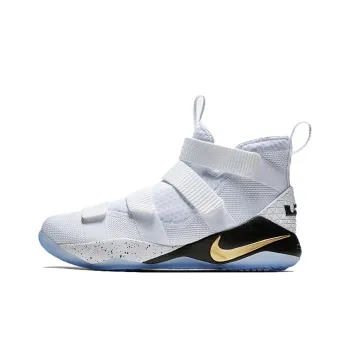 Nike Lebron Soldier Xi Ep 'White Metallic Gold Black'