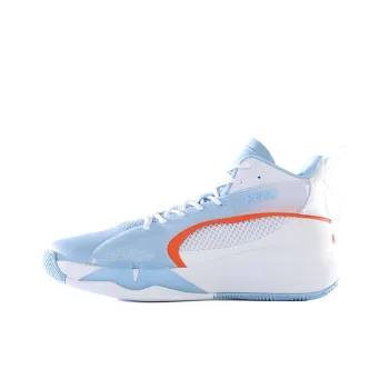 PEAK Cushioning Anti Slip Wear Resistant Breathability High Top Basketball Shoes Blue White #Gift Recommendation