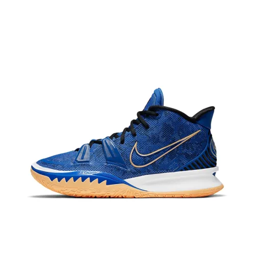 Nike Kyrie 7 Basketball Shoes Unisex Mid-Top Black/Blue