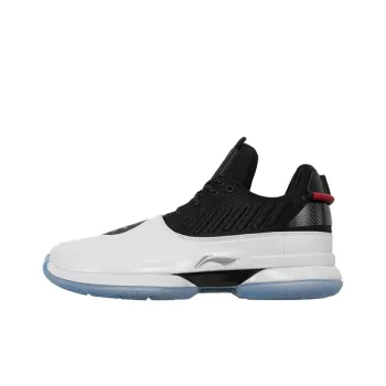 LiNing WOW 7 Wade Way 7 Announcement Durable Breathable Low Top Basketball Shoes Men's Black White