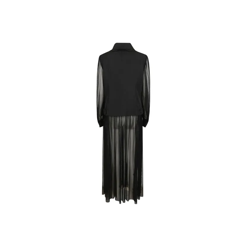 HERNO Semi Sheer Zipped Coat-1