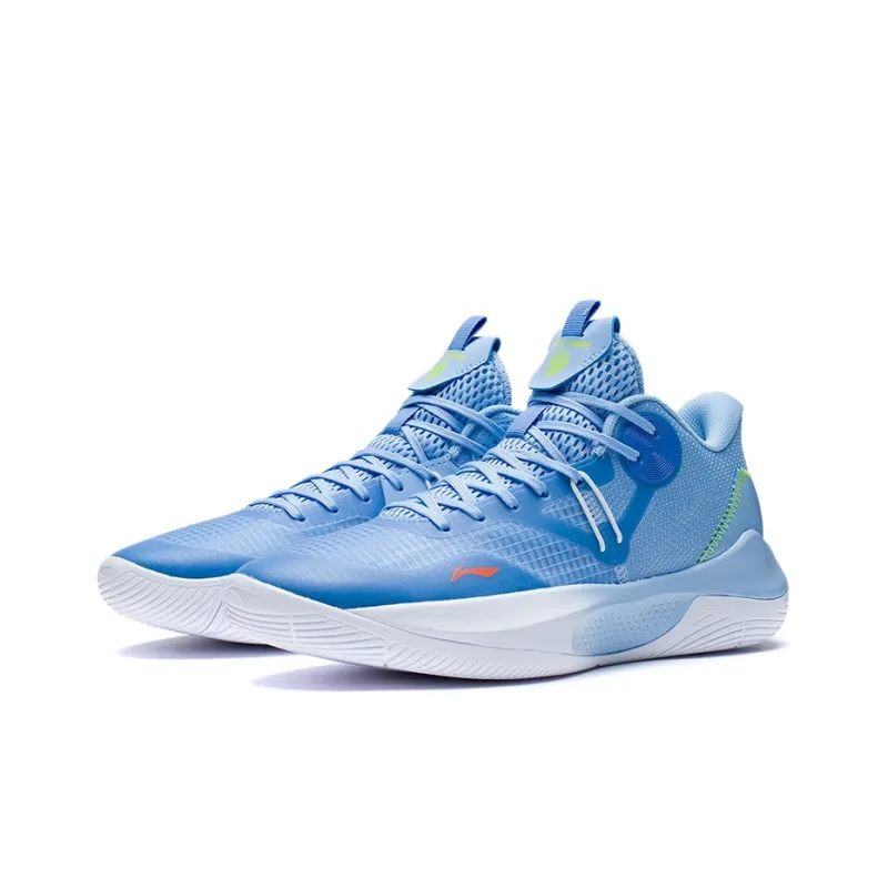 LINING SONIC Team LOW Basketball Shoes Men Low Top Aurora Blue-2