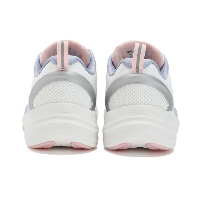 FILA NUVOLE EVO Anti Slip Wear Resistant Low Top Running Shoes Women's White Gray-3