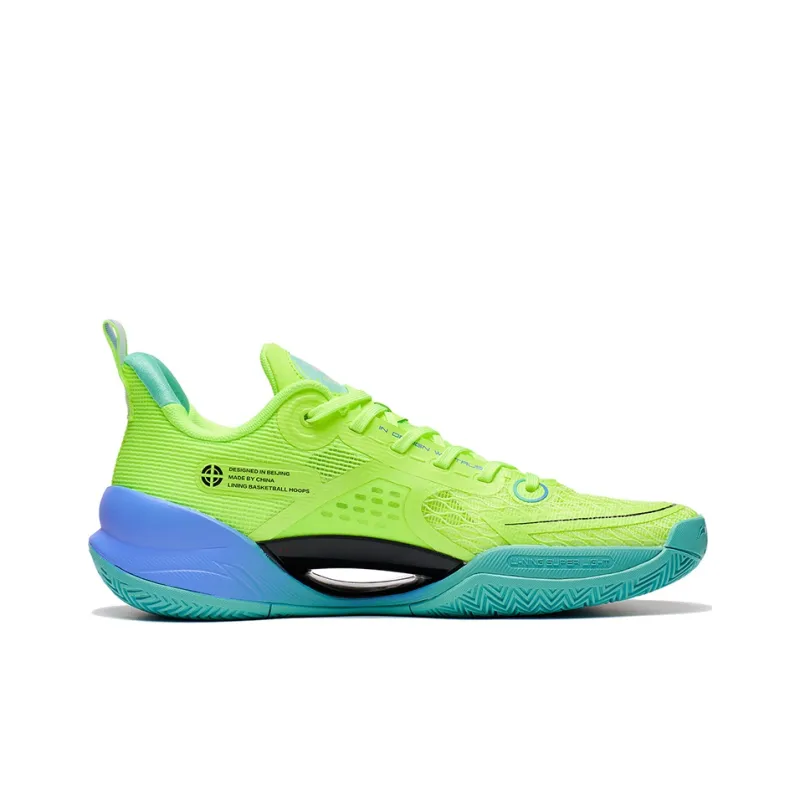 LINING Super Light V2 Basketball Shoes Men Low Top Green-1
