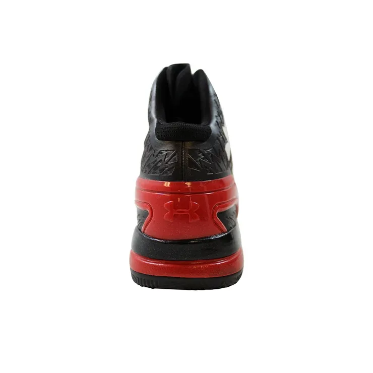 Under Armour ClutchFit Drive Cushioning Anti-Slip And Wear-Resistant High-Top Basketball Shoes Men's Black Red-1