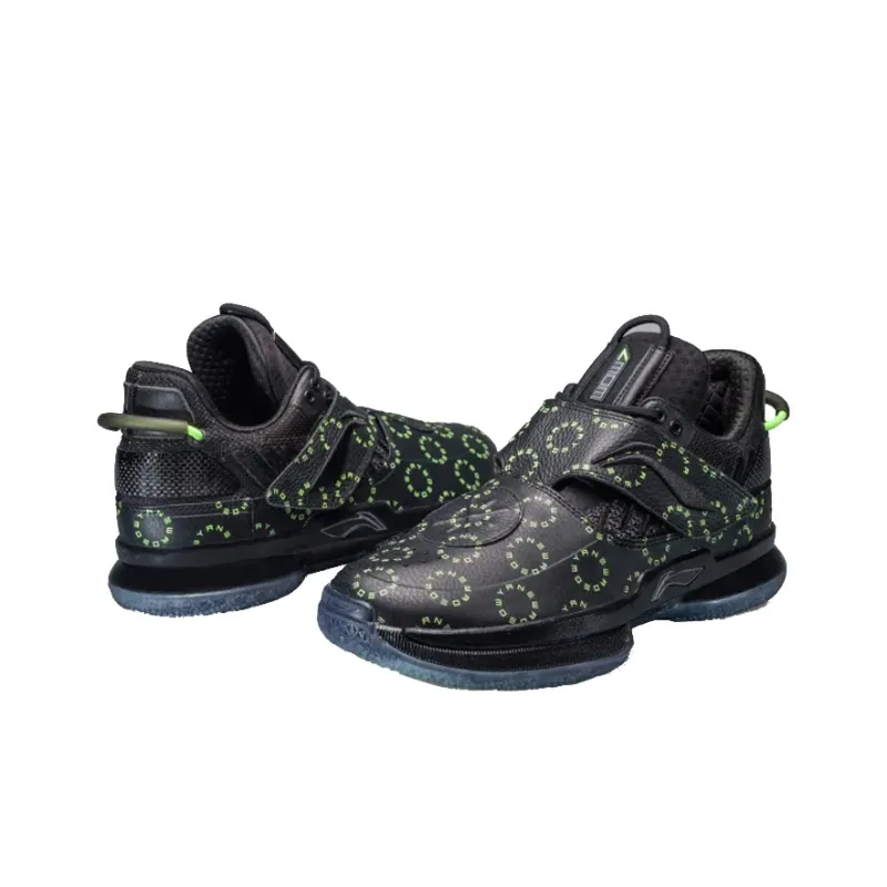 LiNing Way Of WadeWOW 1 Remix 3/6 Cushioning Anti Slip And Wear Resistant High Top Basketball Shoes Men's Black-5