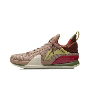 LiNing Blitz 7 Premium Premium Cushioning Anti Slip And Wear Resistant Rebound Low Top Basketball Shoes Light Taupe