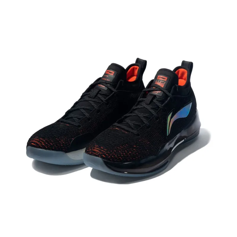 LiNing YuShuai 13 䨻 Cushioning Wear Resistant Low Top Performance Basketball Shoes Men's Black Orange-1