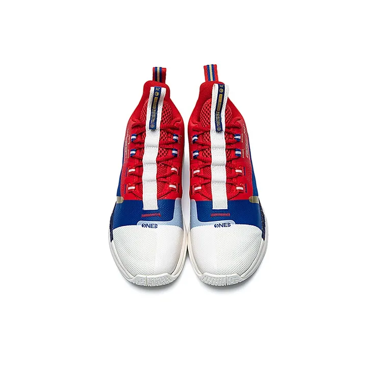 361° Basketball Shoes Men Mid Top Red/Blue-1