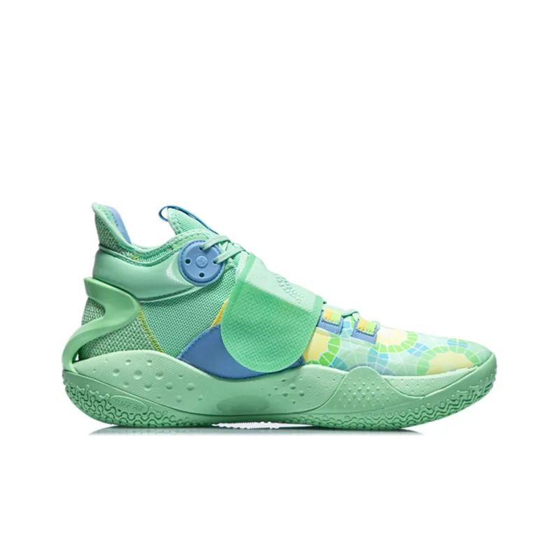 LINING SONIC 9 Basketball Shoes Men Mid Top Mint Green-1
