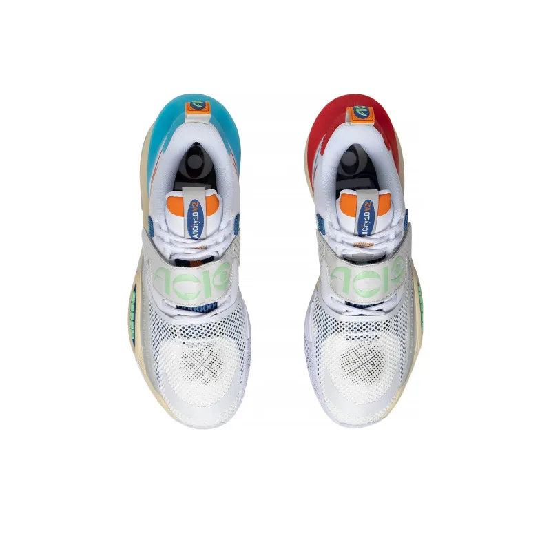 LINING All City 10 V2 Basketball Shoes Men Low Top Standard White/Antarctic Gray-3