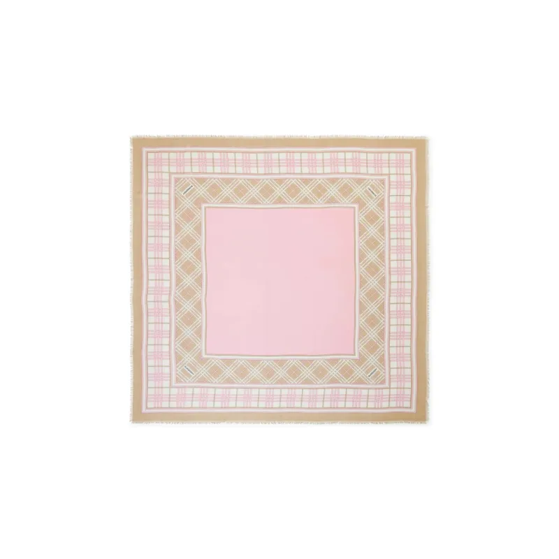 Burberry Silk Scarves Women's Pink-0