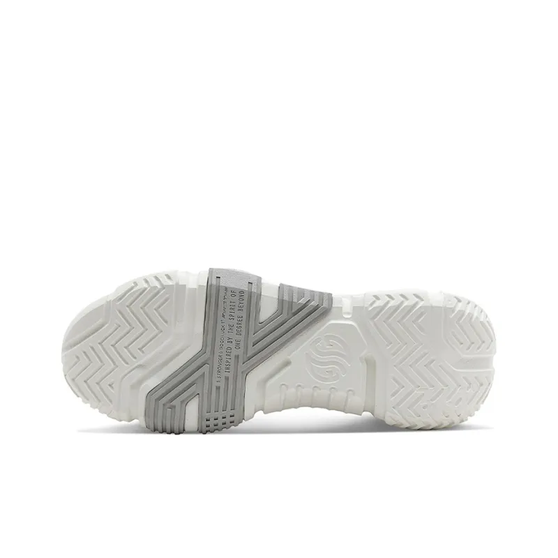 361° Cushioning Anti Slip And Wear Resistant Low Top Basketball Shoes Men's Sail White-4