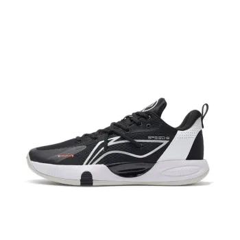 LINING Speed 8 Basketball Shoes Men Low Top Black/Standard White