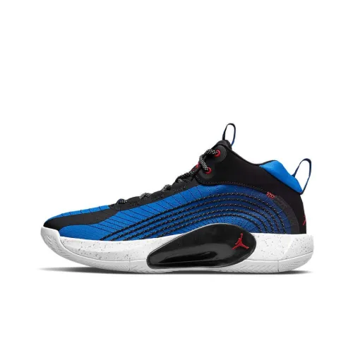 Jordan Jumpman 2021 Basketball Shoes Men Mid-Top Black/Blue