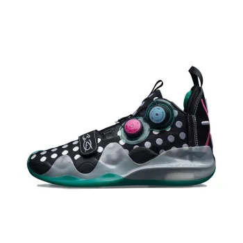 LiNing WOW 8 Durable Breathable Mid Top Basketball Shoes Black