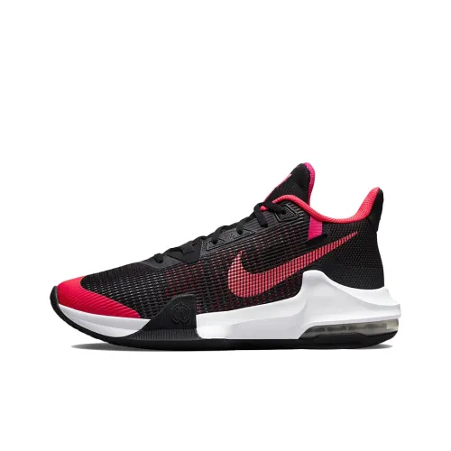 Nike Air Max Impact 3 Basketball Shoes Men Low-Top Black/Red