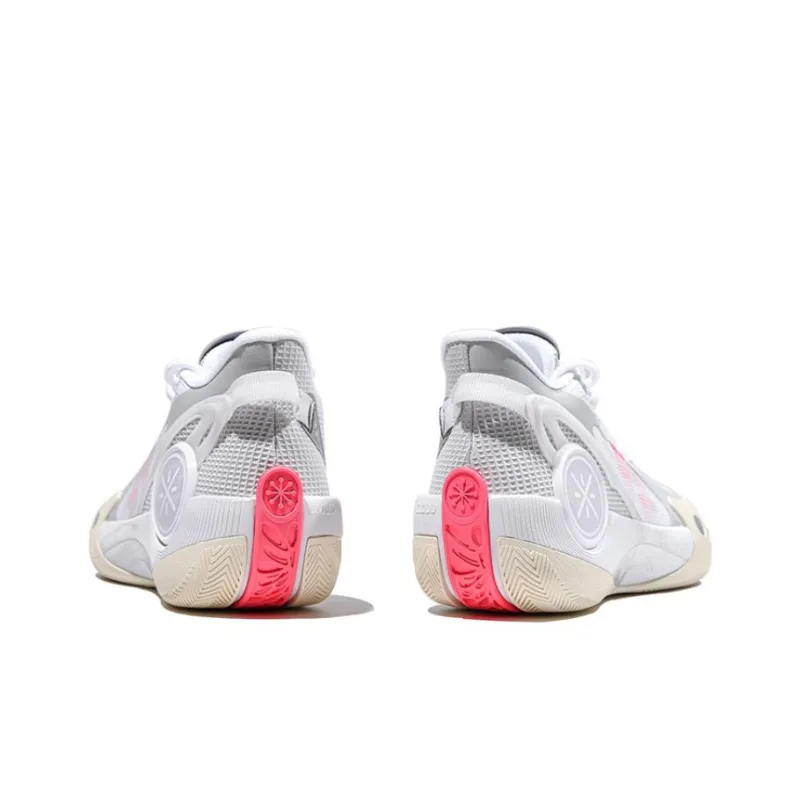 LiNing Shadow 3 Way Of Wade Abrasion Resistant Breathable Low Top Basketball Shoes Men's White Gray-4