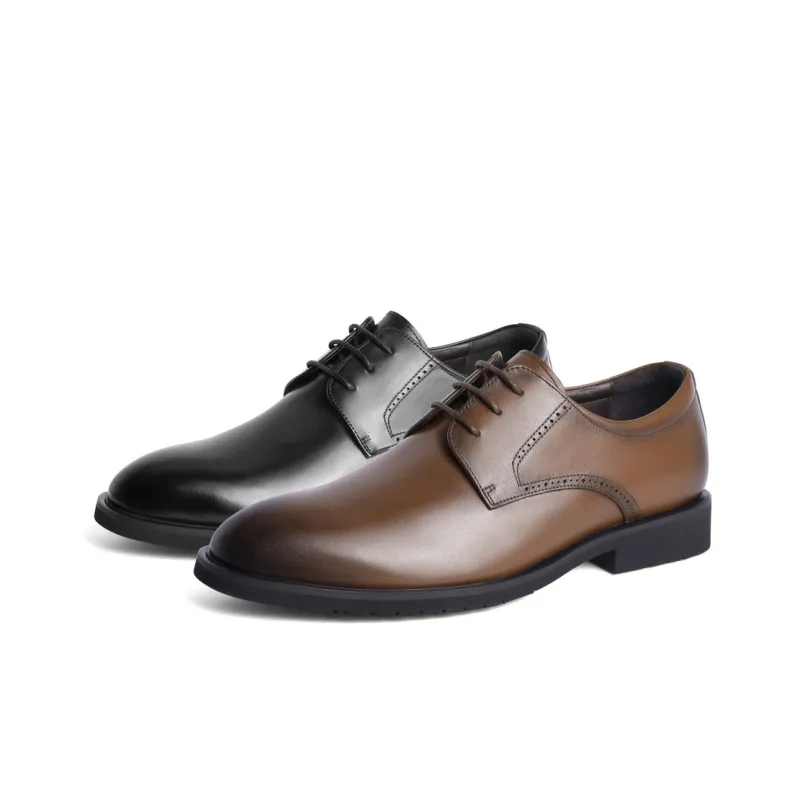 BELLE Dress Shoes Men Low Top Black/Brown-9