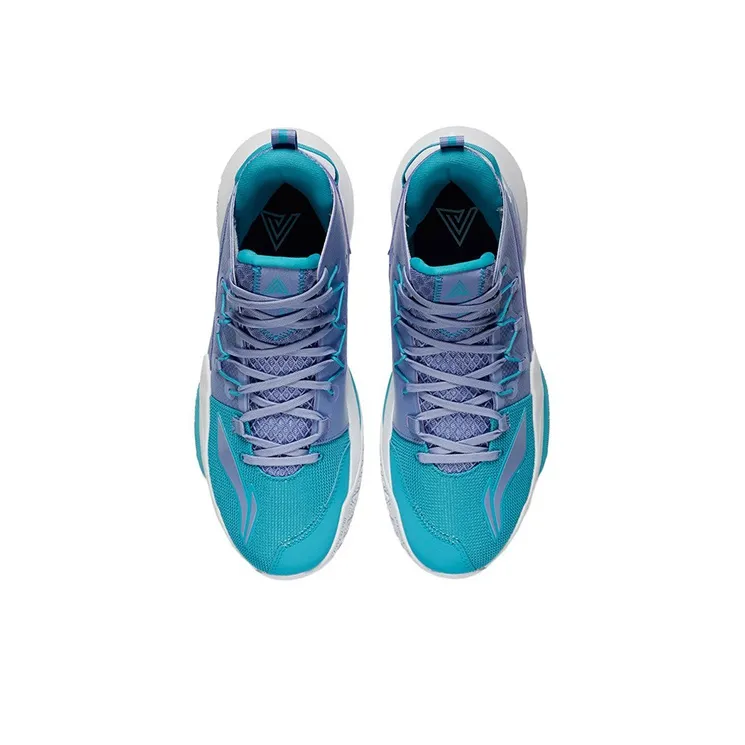 LiNing Air Strike 8 V2 Shock Absorbers Rebound Mid Top Performance Basketball Shoes Men's Purple-3
