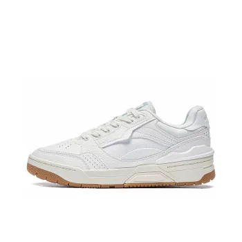 LiNing RSR 101䨻 Anti Slip And Wear Resistant Lightweight Low Top Skateboard Shoes Women's Mist White