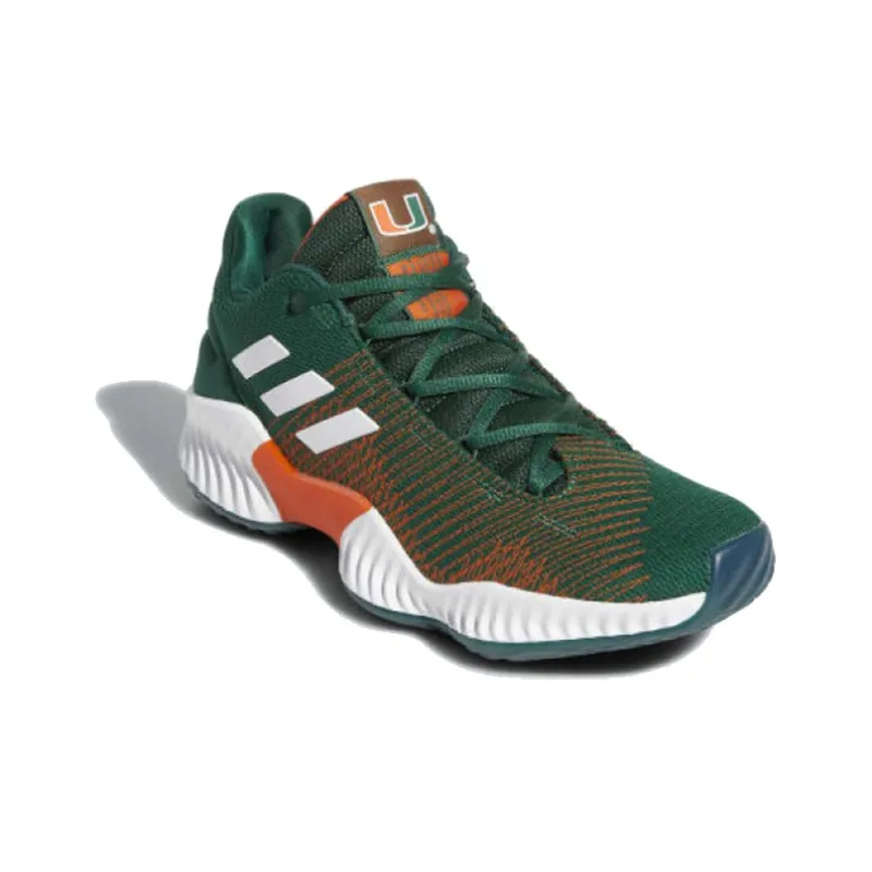 Adidas Pro Bounce 2018 Low 'Miami Hurricanes'-2