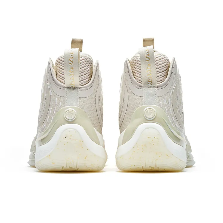 XTEP Royal Wind Generation Basketball Shoes Men High Top Tea White-4
