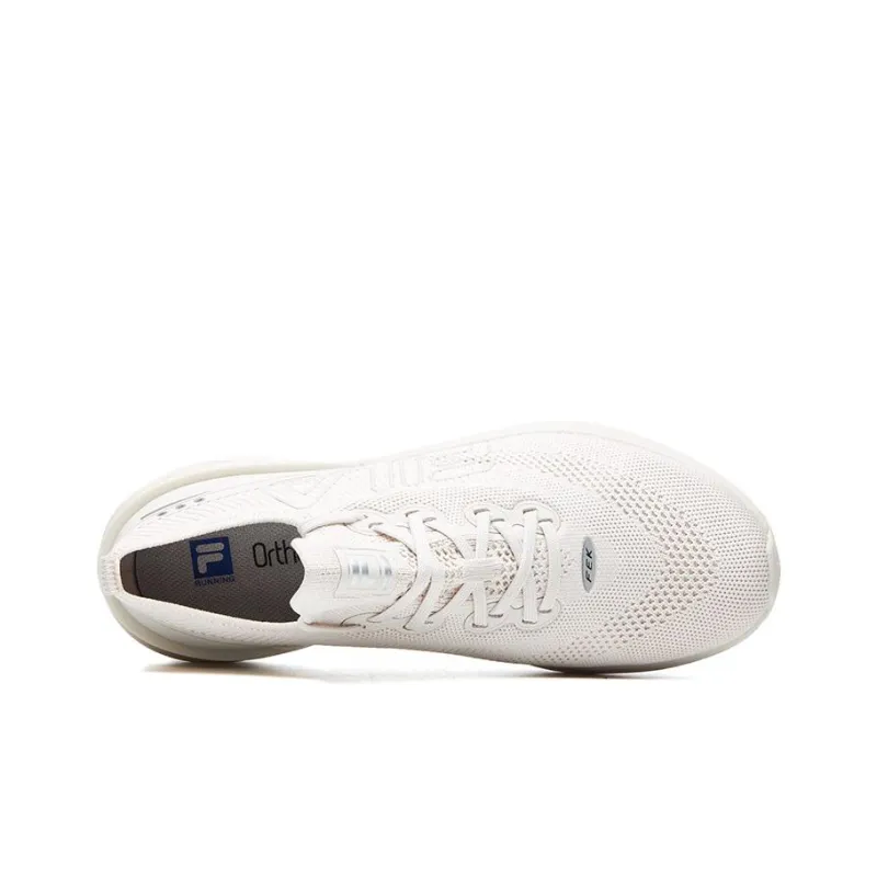 FILA Athletics Durable Breathable Lightweight Low-Top Casual Running Shoes Men's White-4