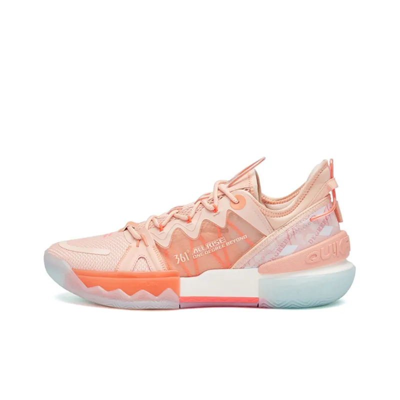 361° Burning Battle 2.0 Basketball Shoes Men Low Top Soft Pink-0