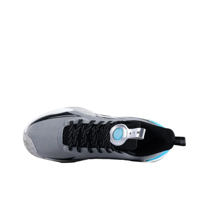 LiNing Speed 7 Cushioning Anti Slip And Wear Resistant Low Top Basketball Shoes Men's Gray Black Blue-3