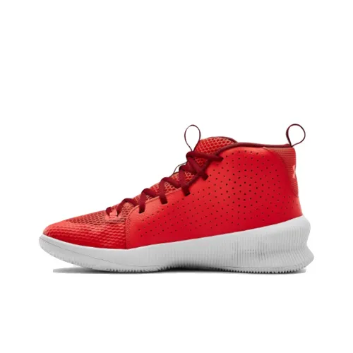 Under Armour Jet Basketball Shoes Men High-Top Red