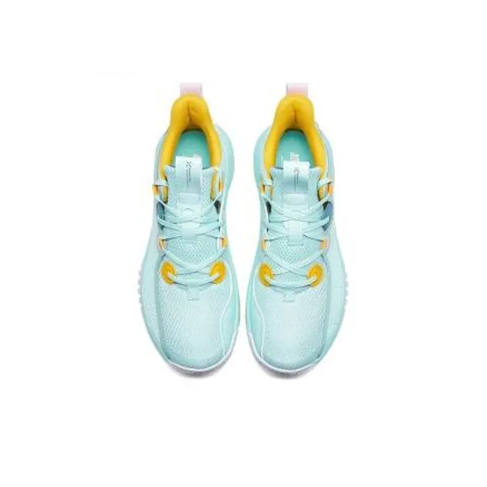 XTEP Ling Ren Basketball Shoes Men Low Top Green-3