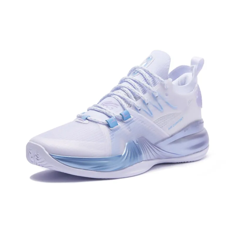 XTEP Jeremy Lin 2 Basketball Shoes Men Low Top New White/Taro Paste Purple/Carolina Blue-1