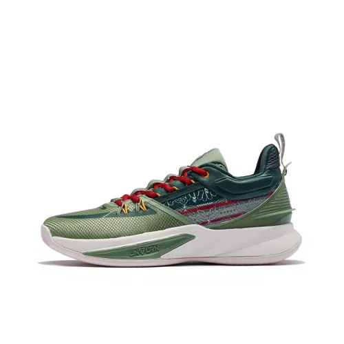 361° Restraint 3 Basketball Shoes Men Low-Top Green/White