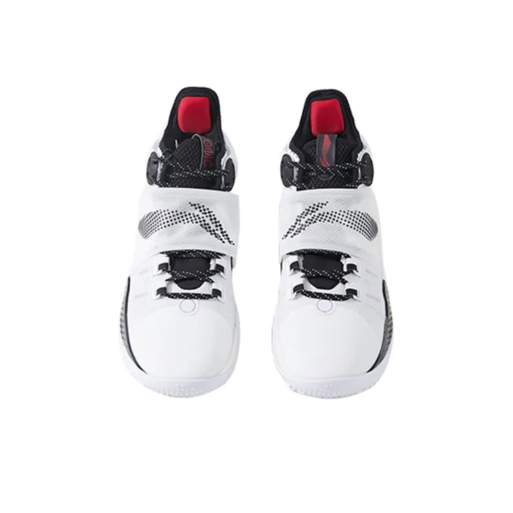 LiNing SONIC 9 Cushioned Slip Resistant Mid Top Basketball Shoes Unisex White PE Sponsored Edition-3