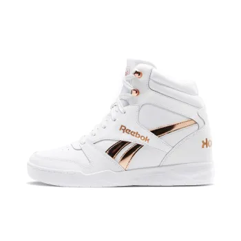 Reebok Royal BB4500 Cushioning Anti-Slip And Wear-Resistant High-Top Performance Basketball Shoes Women's White