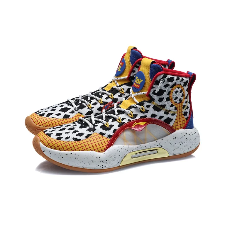 LINING Disney X LINING High Top White/Yellow/Blue-2