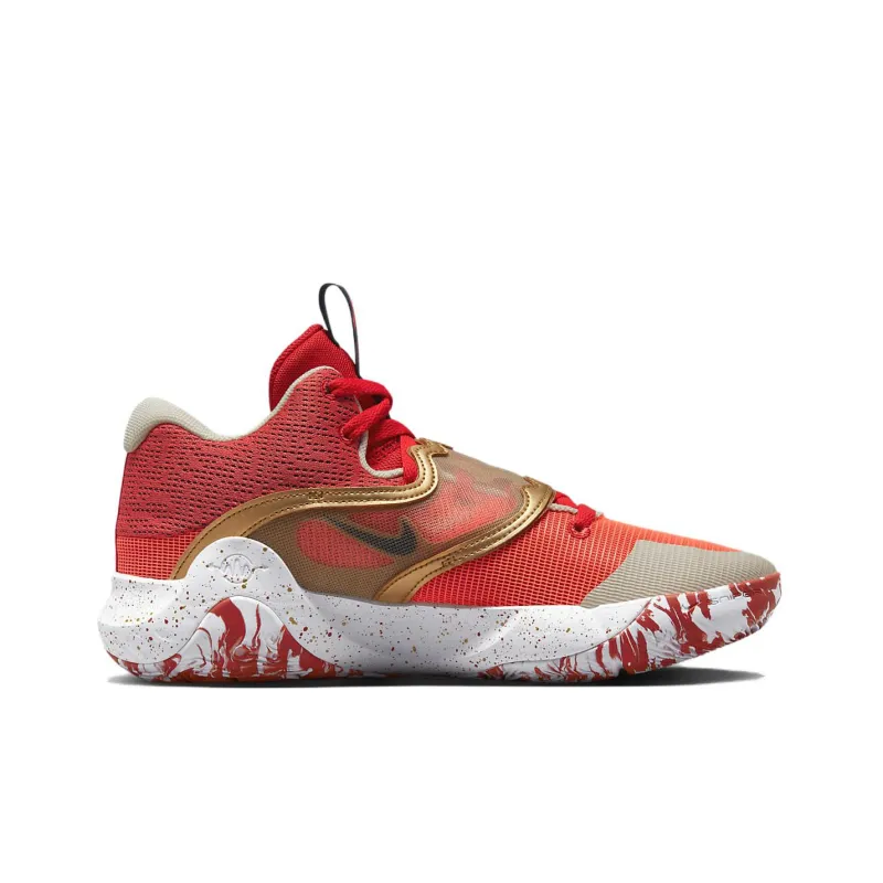 Nike Kd Trey 5 X University Red Metallic Gold-1