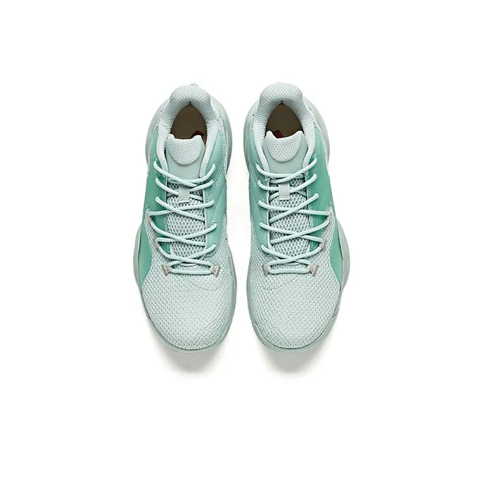 Anta Cushioning Anti Slip And Wear Resistant Low Top Basketball Shoes Men's Pea Green-2
