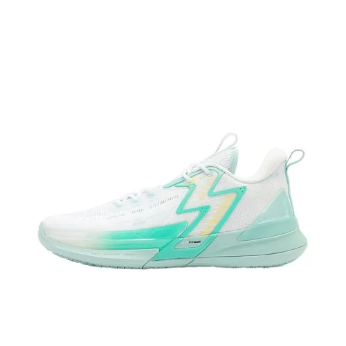 361° Big3 4.0 SWITCH Basketball Shoes Men Low-Top White/Cyan