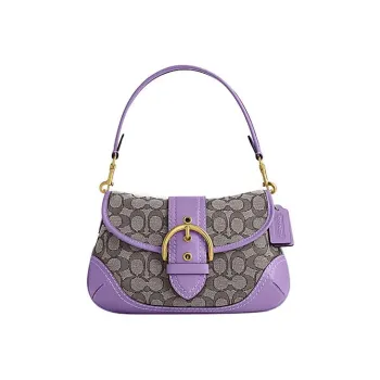 COACH Soho Leather Shoulder Bag, Handbag, Shoulder Bag Tubas Women's Purple