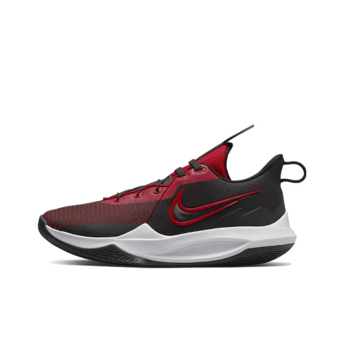 Nike Precision 6 Basketball Shoes Men Low-Top Red/Black