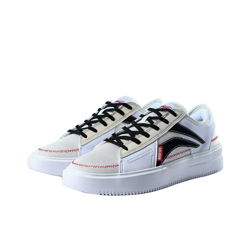 LiNing Badfive The Rebel Cushioning Anti Slip And Wear Resistant Low Top Performance Basketball Shoes White Black-2