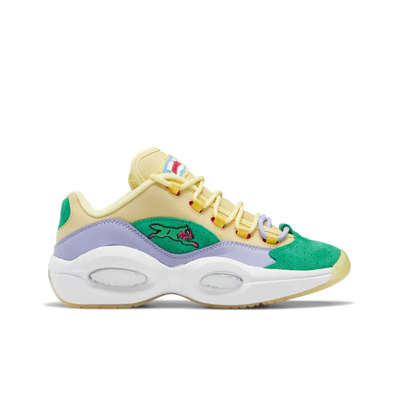 Reebok Question Low Bbc Ice Cream Running Dog Yellow Green-1
